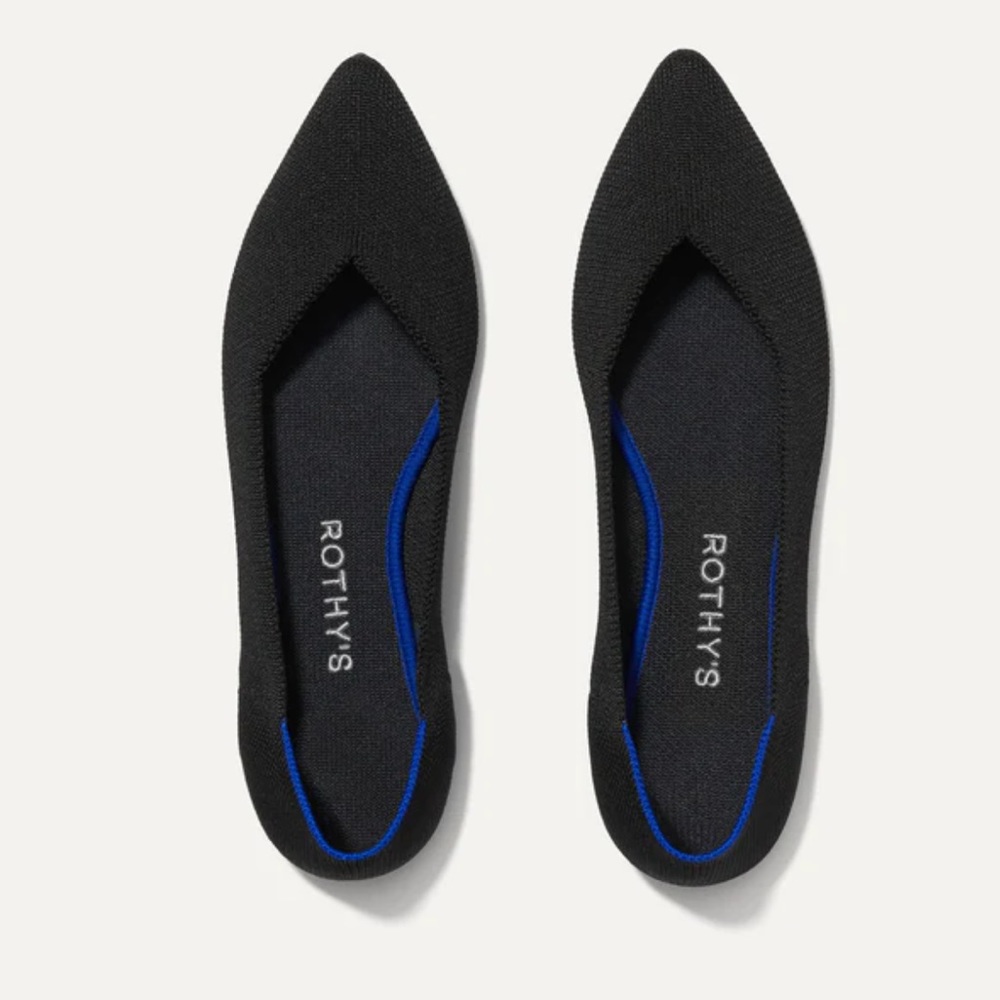 Rothy’s Sz 9 Black Solid The Point